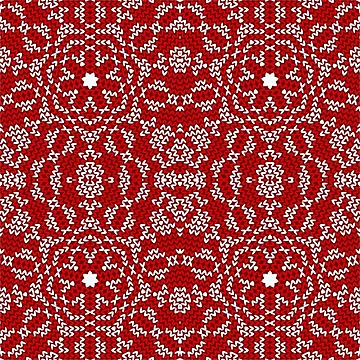 Artwork thumbnail, Pattern RGW Red Floral by kyds