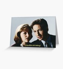 Mulder and Scully Greeting Card