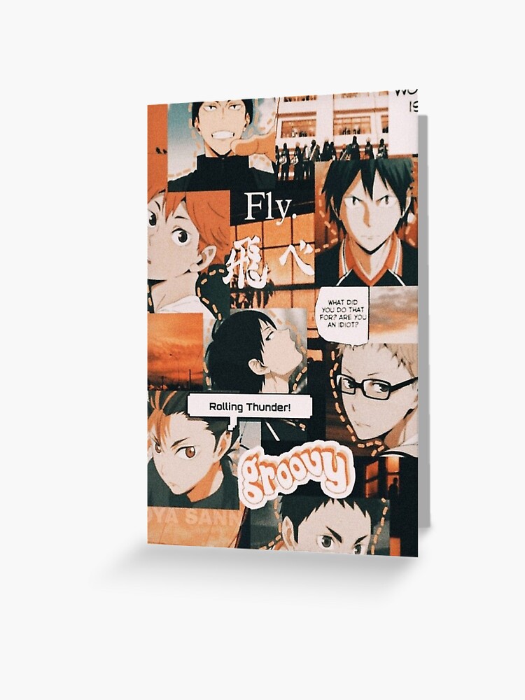 Karasuno Aesthetic Collage Greeting Card for Sale by narcocynic