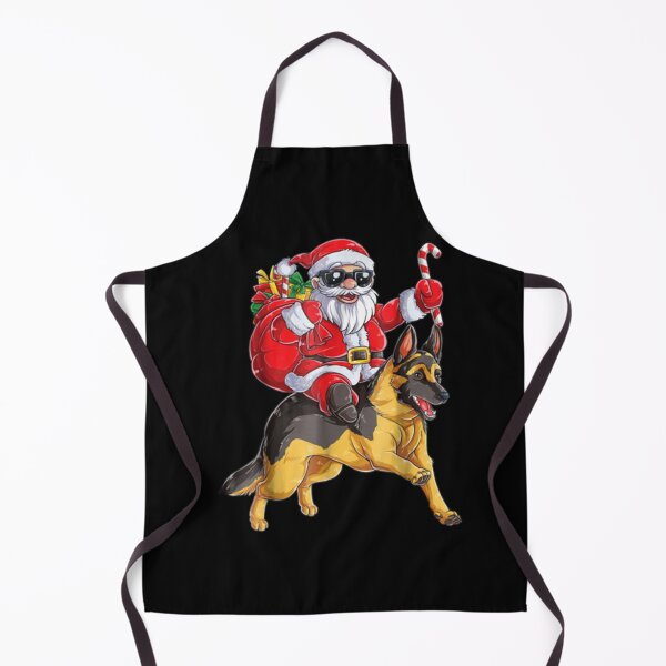 Item preview, Ridign on German Shepherd Xmas Shanta T-shirt designed and sold by Unique-Tees.