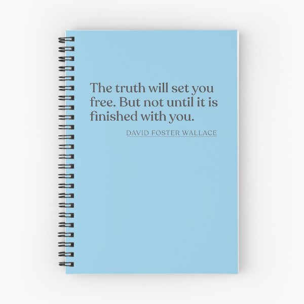 Artikelvorschau, David Foster Wallace - The truth will set you free. But not until it is finished with you. entworfen und verkauft von BookQuoteMerch.
