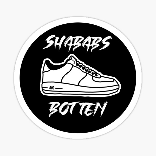 Shababs Botten Deutschrap Fan Design Aufkleber Shirt Sticker