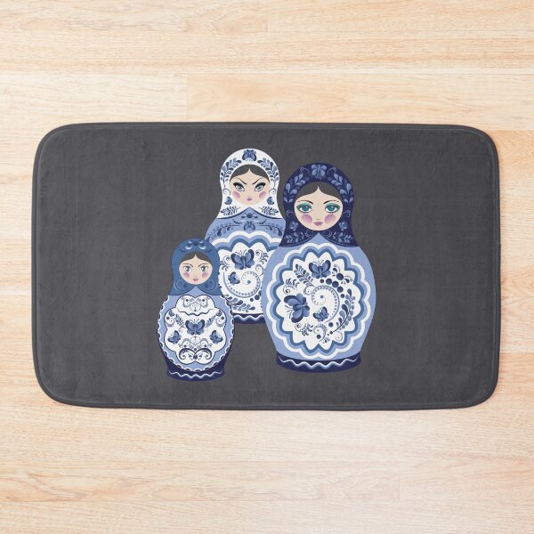Item preview, Blue matryoshka dolls  designed and sold by AnnArtshock.