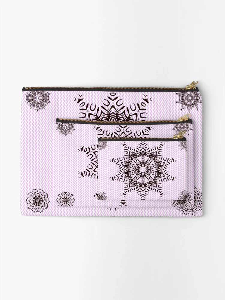 Thumbnail 2 of 4, Zipper Pouch, Purple Pattern RGW designed and sold by kyds.