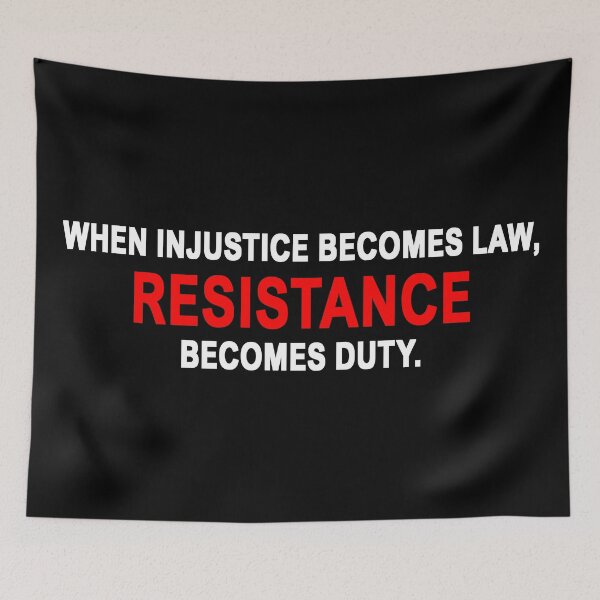 Item preview, Resistance, Injustice, Protest Quote Thomas Jefferson designed and sold by ArtOfRebellion.