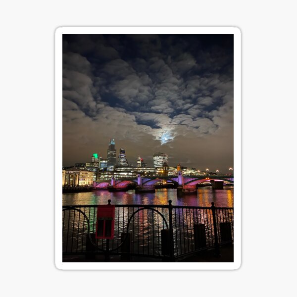 City of London at Night Sticker