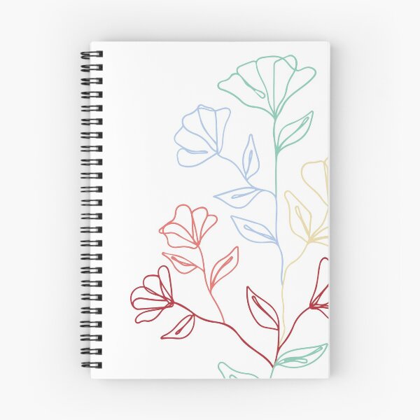 Item preview, Minimalistic colorful botanical flowers designed and sold by Akidence *.