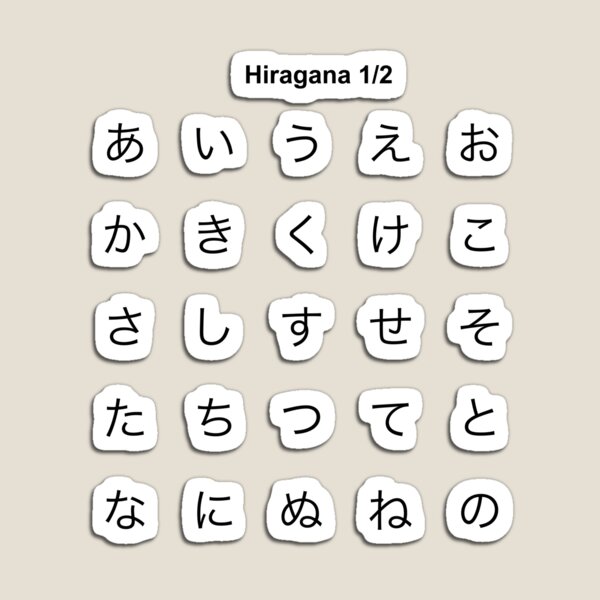 Hiragana Magnets Redbubble