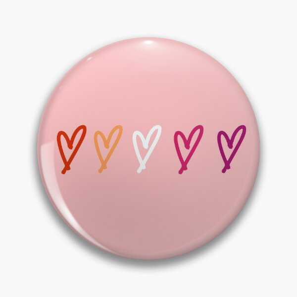 Item preview, lesbian flag hearts  designed and sold by LannisterOnMars.