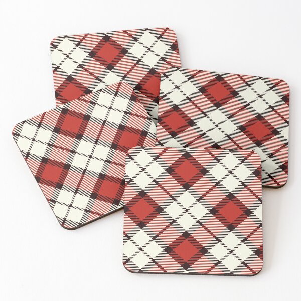 Item preview, Classic Red and White Diagonal Tartan Design designed and sold by cgroenewald.