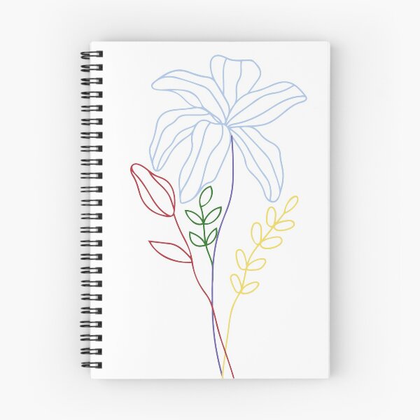 Item preview,  Minimalistic colorful botanical flowers designed and sold by Akidence *.