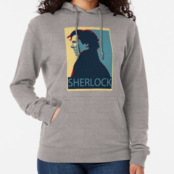Póster Inspirador de Sherlock Holmes Sudadera ligera con capucha