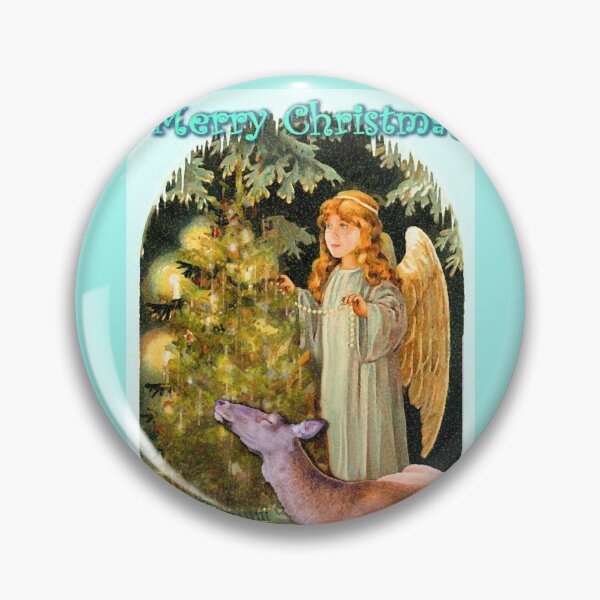 Item preview, Christmas Angel & reindeer, (New Old School Victorian styled  & reboot) designed and sold by EspDzines.