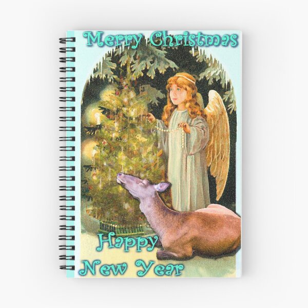 Item preview, Christmas Angel & reindeer, (New Old School Victorian styled  & reboot) designed and sold by EspDzines.