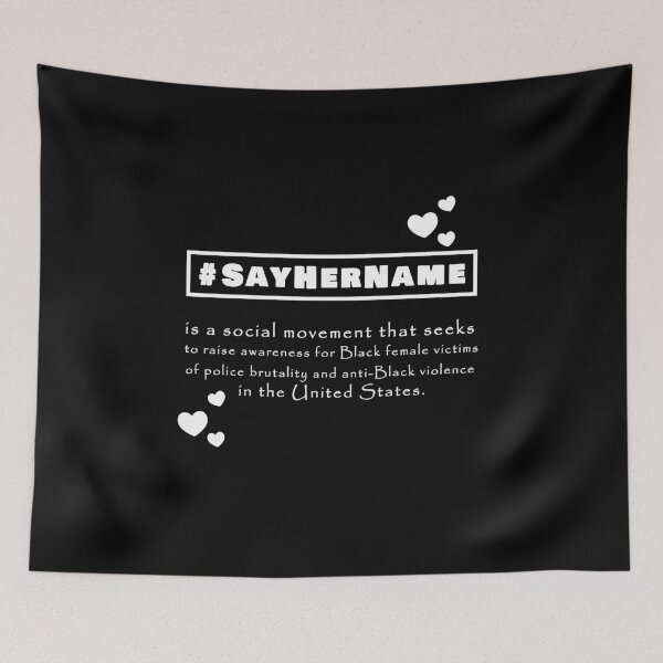 Item preview, SayHerName Black designed and sold by DOKU_TEAM SHIRT.