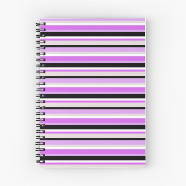 Item preview, Light Purple, Black and White Horizontal Stripe Pattern designed and sold by PurpleAdventure.