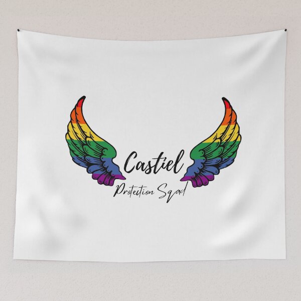 Item preview, Castiel Protection Sqad rainbow wings designed and sold by LannisterOnMars.