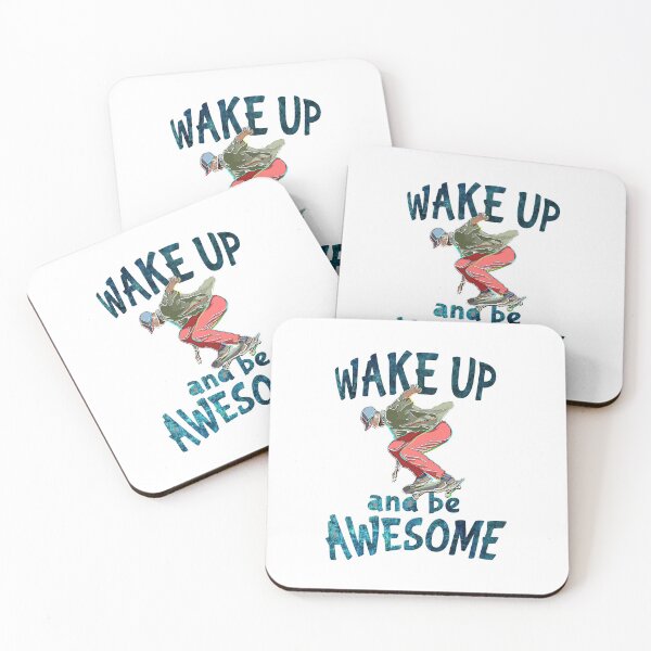 Item preview, Wake up and be awesome designed and sold by aktiveaddict.