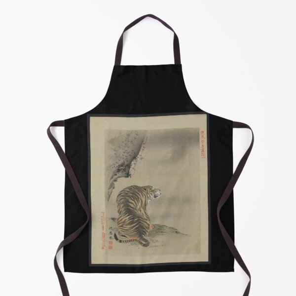 Item preview, Old ( 1850's ) Japanese Watercolor- Crouching Tiger (Dragon is hidden) designed and sold by UnleyDesign.