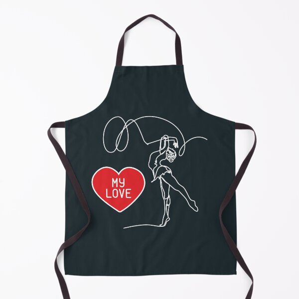Item preview, lineart RG - My love rhythmic gymnastics with heart  designed and sold by Elena Elena.