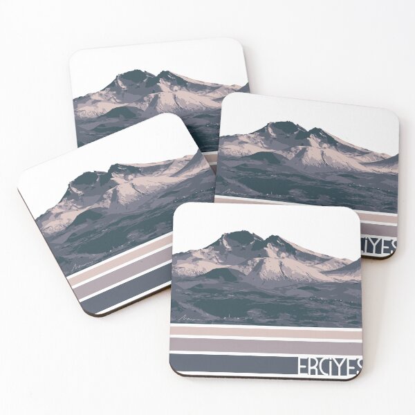 Item preview, Erciyes Mountain Illustration Turkey designed and sold by QualBuonVento.