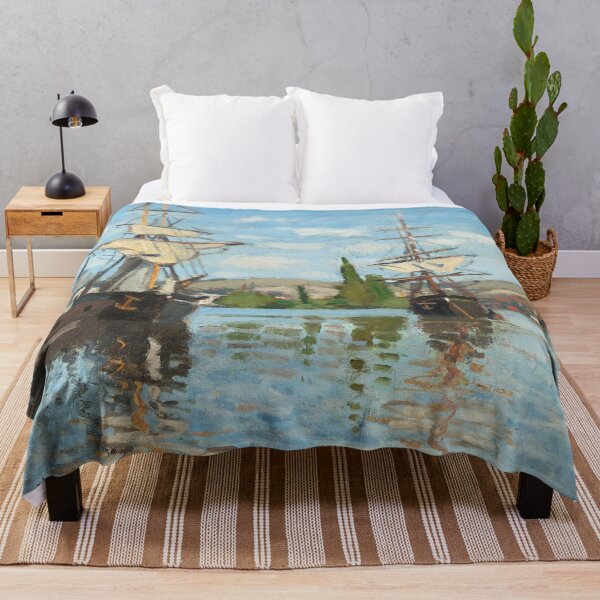 Item preview, Claude Monet - Ships Riding on the Seine at Rouen (1873) designed and sold by HistoryRestored.