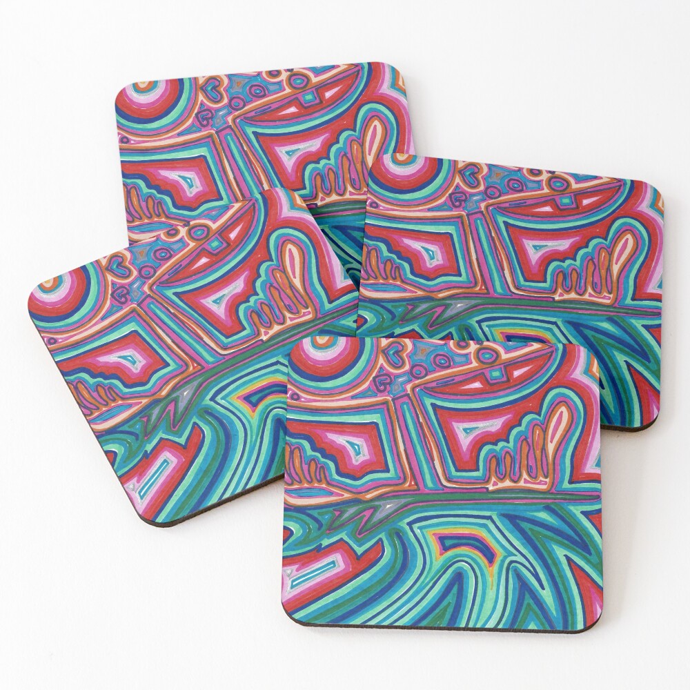 Item preview, Coasters (Set of 4) designed and sold by CreationsbyMJ.