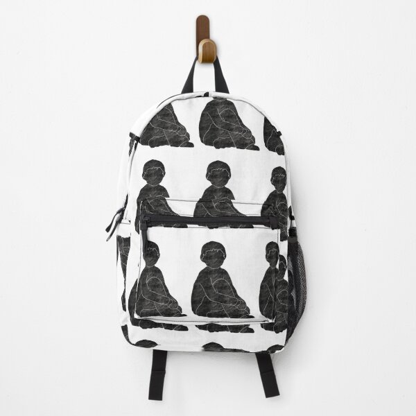 Item preview, Seated boy child, black and grey designed and sold by DebbieJoyArt.