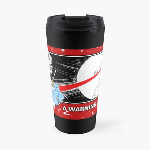 "WARNING SHOT!" TRADING CARD ART Travel Mug