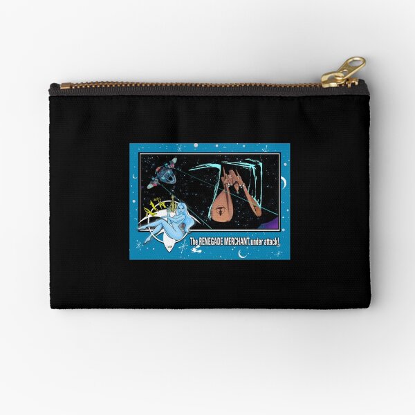 "UNDER ATTACK" TRADING CARD ART Zipper Pouch