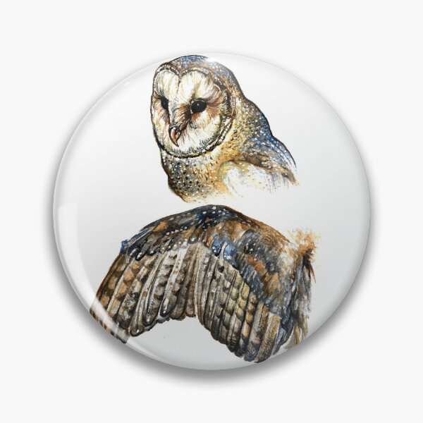 Item preview, Barn owl detail designed and sold by Carolwellart.