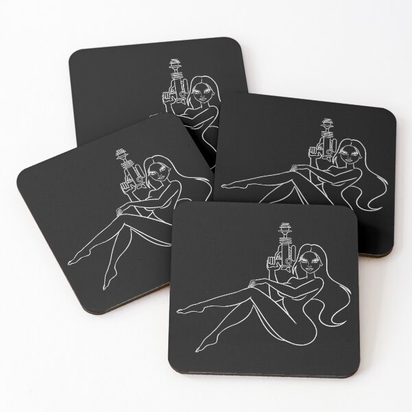 Item preview, JIL — GHOST LINES IN WHITE (FOR DARK COLORED BACKGROUNDS) designed and sold by POP ROCKS MARTINI.