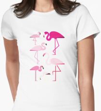 Flamingos Women's Fitted T-Shirt