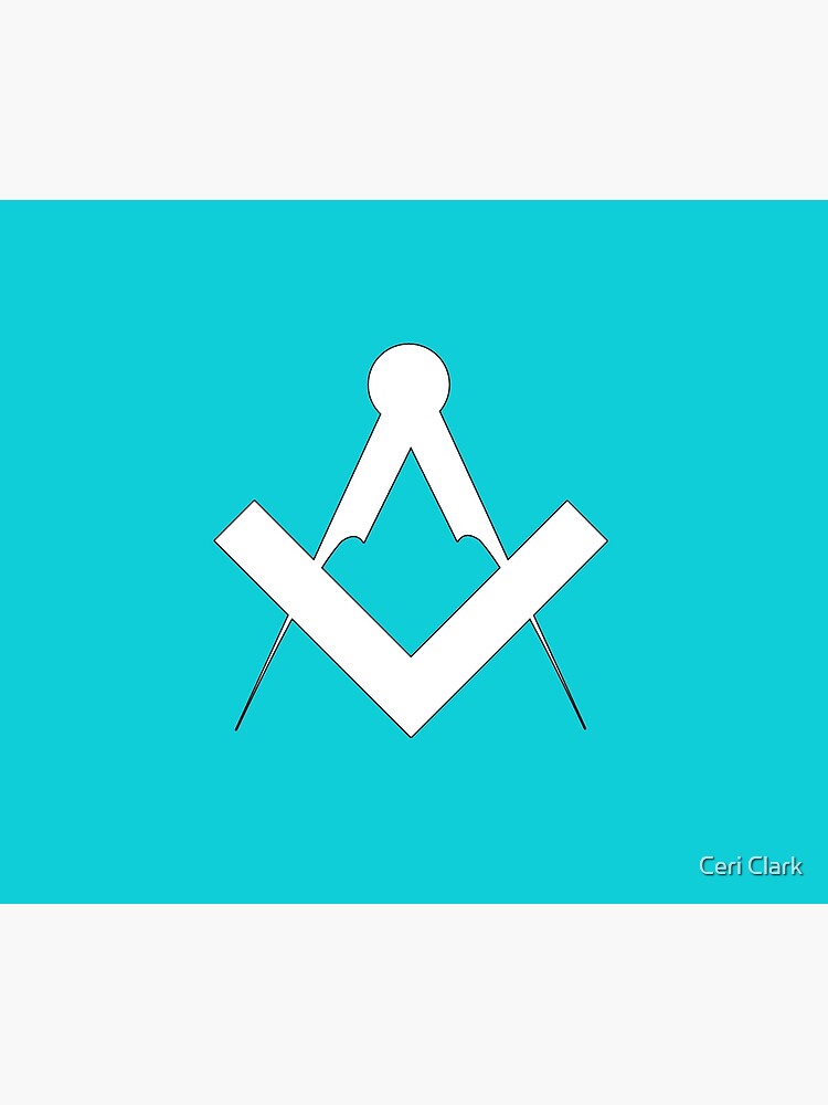 Square And Compass Masonic Freemason Design Poster By Cerion76 Redbubble 9994