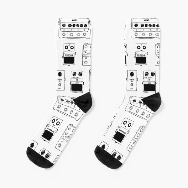 Item preview, Guitar Pedals Recording Studio Engineer Guitarist Gear Foot Effect Pedals Music Illustration Mug Sticker T-Shirt Etc... designed and sold by blueversion.