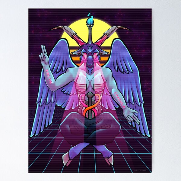 Cult of Baphomet Wall Art Occult Esoteric Artwork Witchcraft Altar Decor  Satanic Art - Everything Pixel