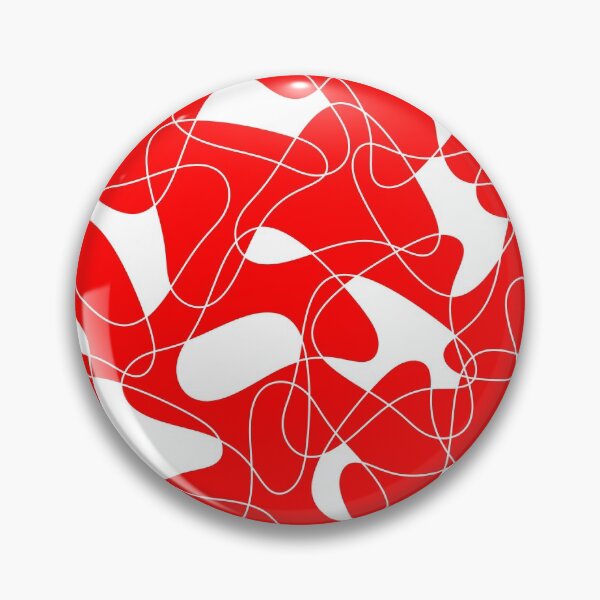 Item preview, Abstract pattern - red and white. designed and sold by K.S ART.