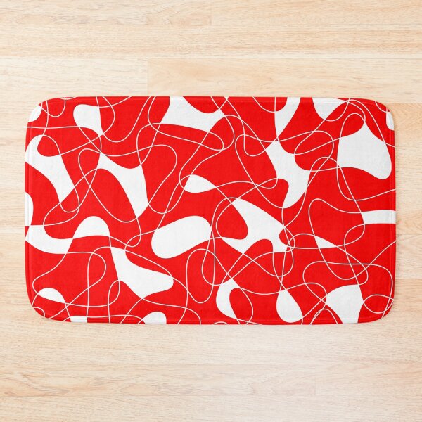 Item preview, Abstract pattern - red and white. designed and sold by K.S ART.