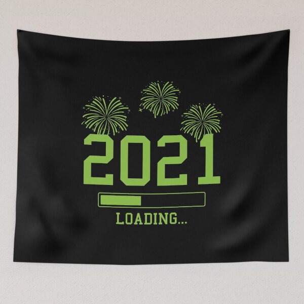 Item preview, 2021 Happy New Year Loading Funny Fireworks Gift designed and sold by haselshirt.