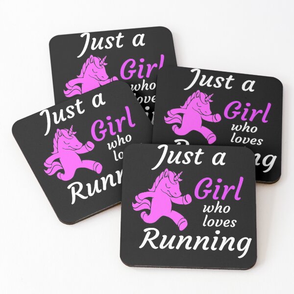 Item preview, Just a girl who loves running designed and sold by sketchypages.