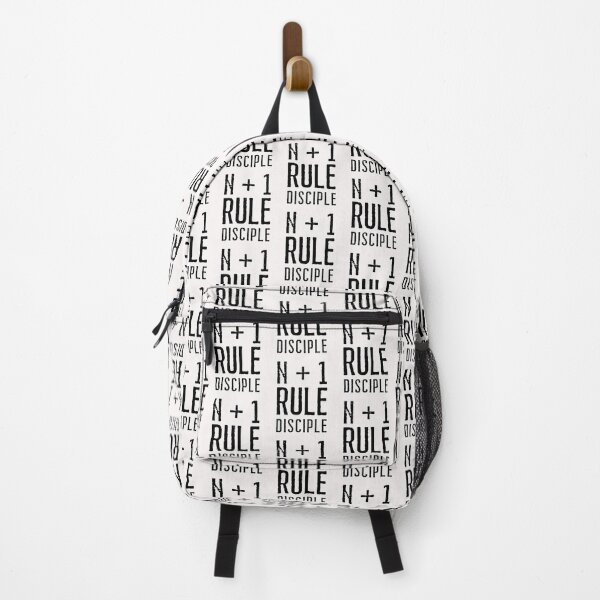 Item preview, N + 1 Rule Disciple. Cyclist. Bike Rider. Text only design. Rough, distressed, grunge, black text. Capitals. designed and sold by JellyBeenzz.