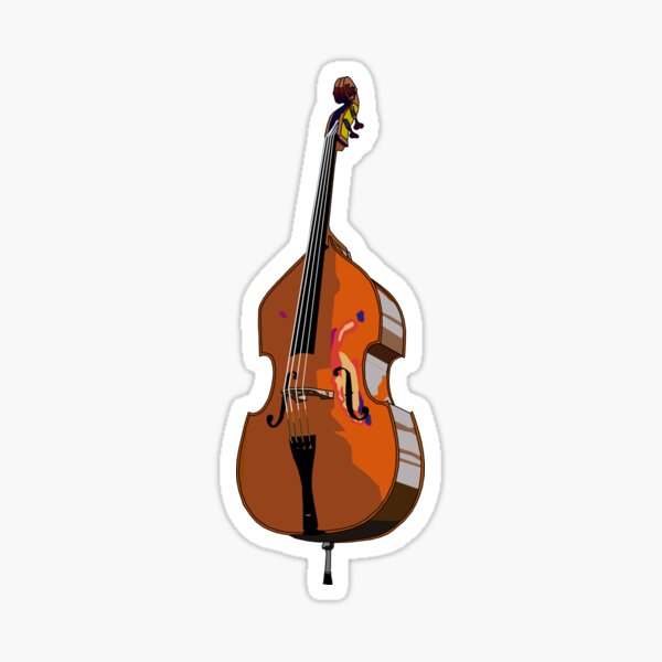 Double Bass Stickers for Sale