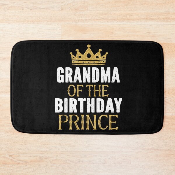 Item preview, Grandma Of The Birthday Prince Boys Bday Party Gift For Him graphic designed and sold by Grabitees.
