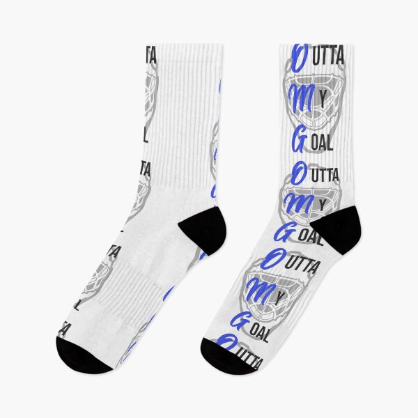Item preview, OMG - Outta My Goal Hockey Goalkeeper Blue designed and sold by ❤ stickers by bee ❤.