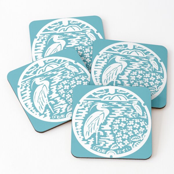 Item preview, Japan manhole with waterbird in a lake designed and sold by mattraski.