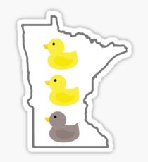 Duck Duck Gray Duck Sticker