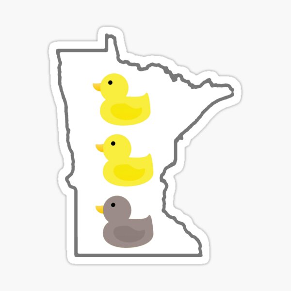 Duck Duck Gray Duck Sticker