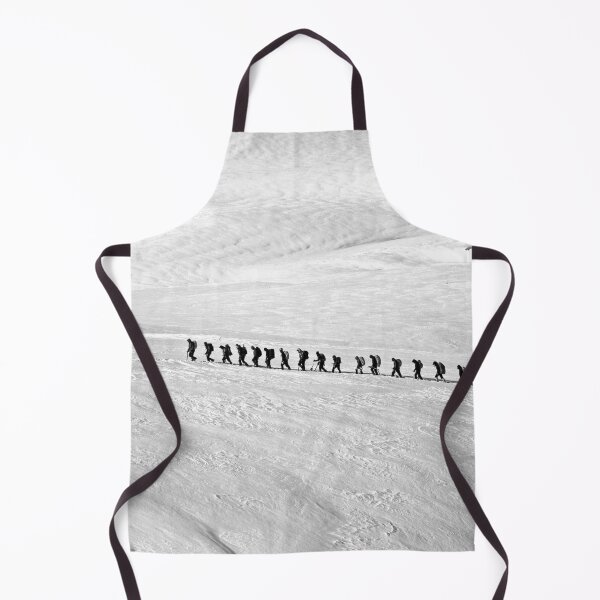 Item preview, Backpackers Hiking in The Snow in Black and White designed and sold by Niklas-theHiker.