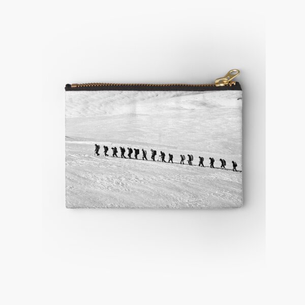 Item preview, Backpackers Hiking in The Snow in Black and White  designed and sold by Niklas-theHiker.