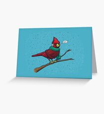 Annoyed IL Birds: The Cardinal Greeting Card